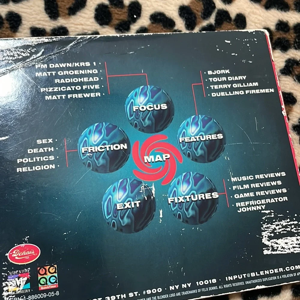 1995 BLENDER Volume CD-ROM Entertainment Magazine BJORK Radiohead Simpsons Music - Picture 11 of 17